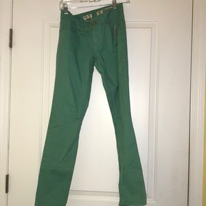 Mint green jeans